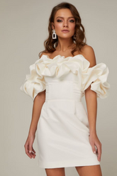 Robe en satin élastique mystique